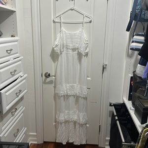 White long maxi dress